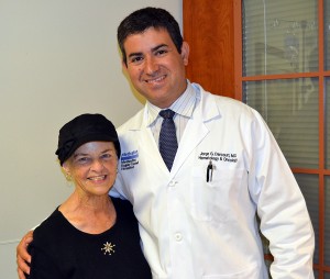 Pauline Stevens and Jorge Darcourt, M.D. 