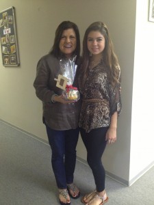 Courtney Kohnaski and the Director of the Fort Bend Literacy Council