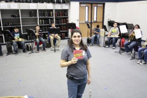 Christina Martinez-Benetiz in the Wessendorff Band Hall