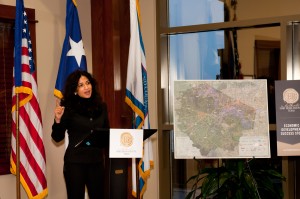 Texas Secretary of State Nandita Berry praised Fort Bend County's success and dubbed it an "economic miracle" during a recent visit with local officials. 